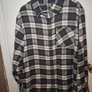 Stanley Plaid Button-Down Shirt - Black, White, and Blue